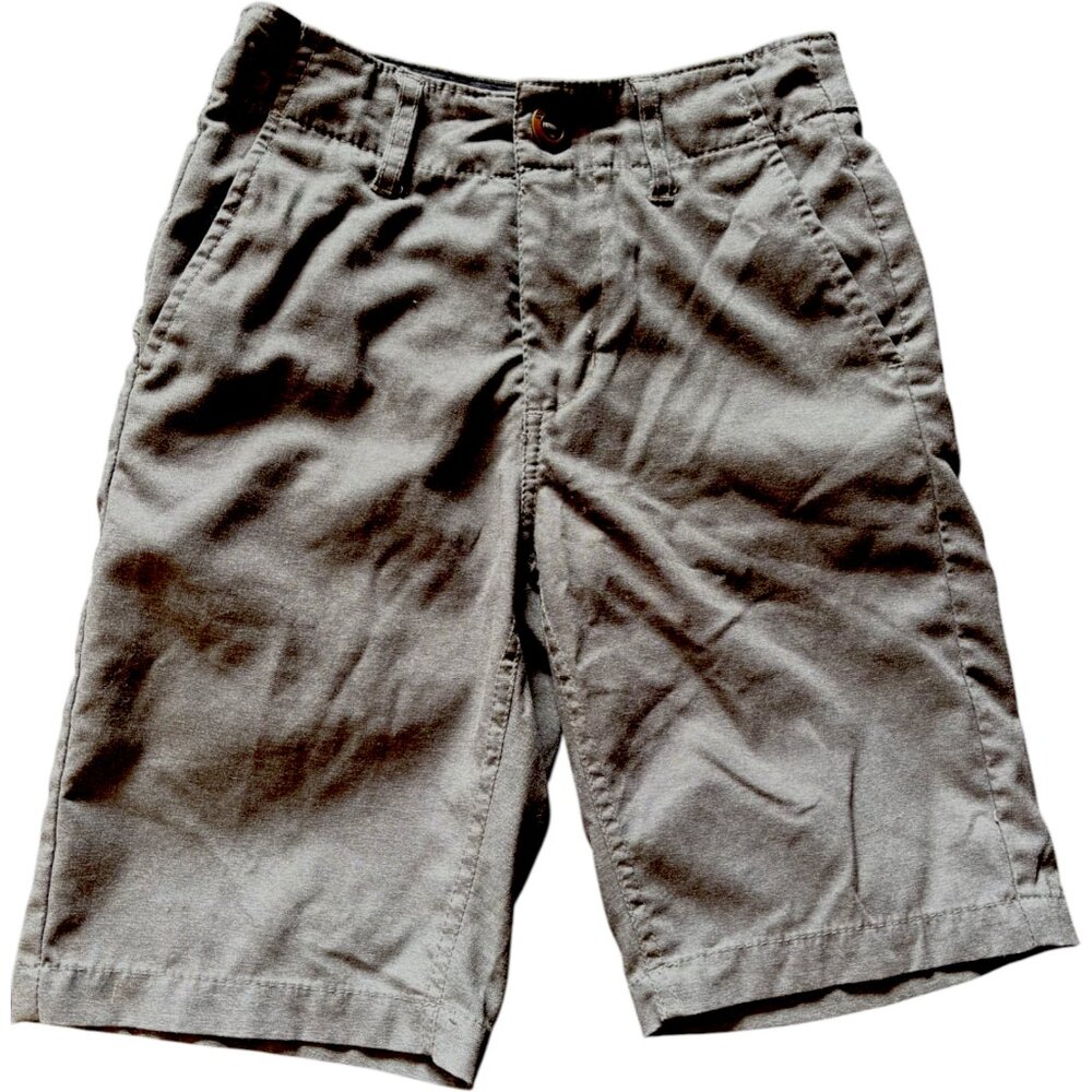 Volcom boy's Surf & Turf 2 way stretch board shorts gray sz 22/ 8 slim